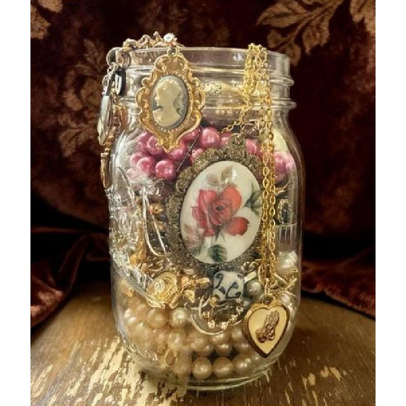 Bar Cart Gold - 2026-45-Piece Gold Jewelry Mystery Jar –