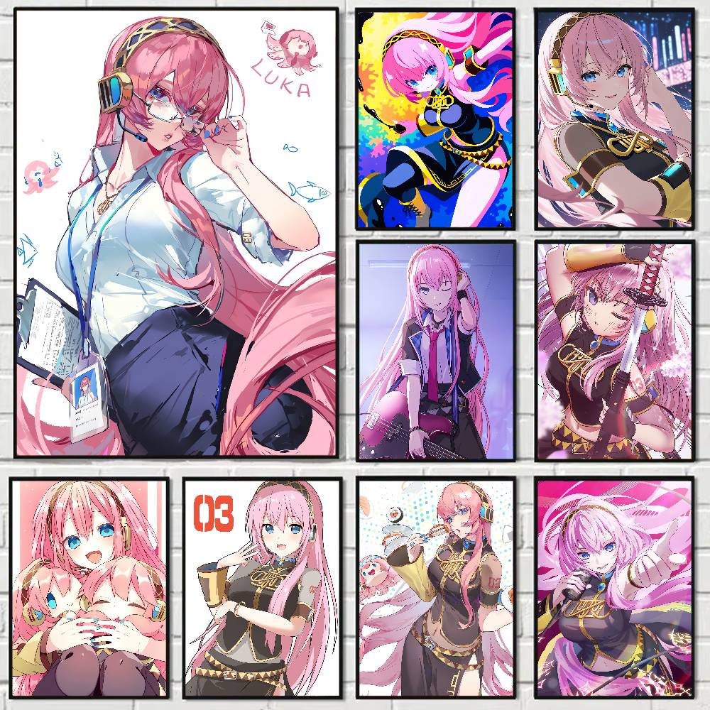 Home Bar And Theater - Anime Megurine Luka Anime Poster Wall