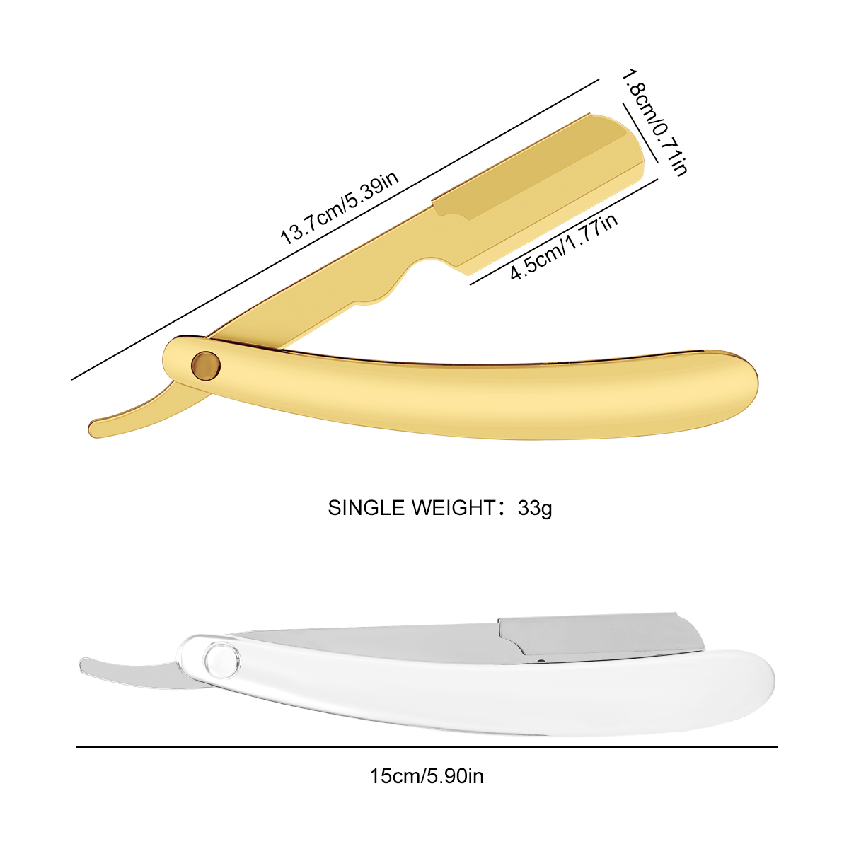 Silver Men Shaving Barber Tool - Home Barbershop 评论和价格
