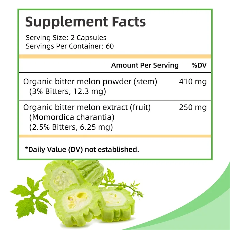 Bitter Melon Capsules - Weight - Bitters Bottle Set 评论和价格