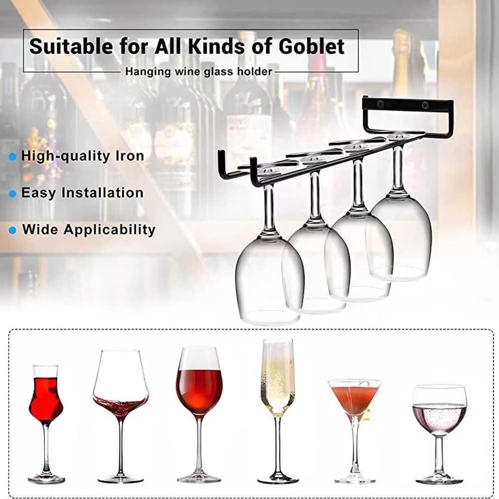 Wall Mounted Stemware Holder K - Home Bar Stand 评论和价格