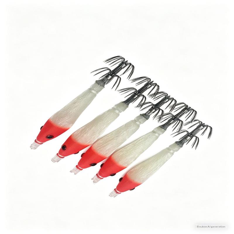 New 5Pcs Luminous Squid Jig Do - Jigger Double Sided 评论和价格