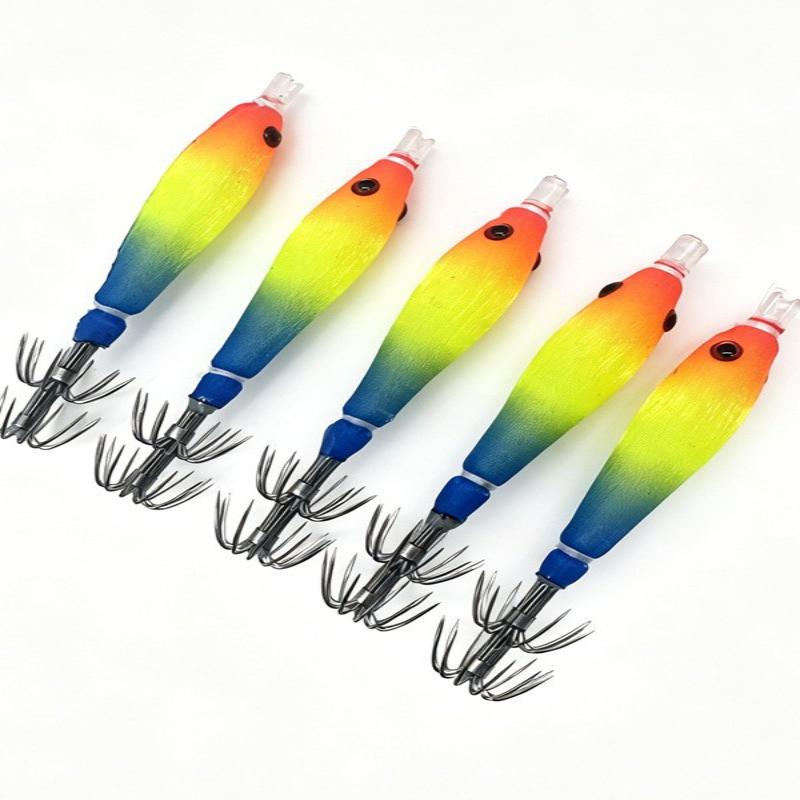 New 5Pcs Luminous Squid Jig Do - Jigger Double Sided 评论和价格