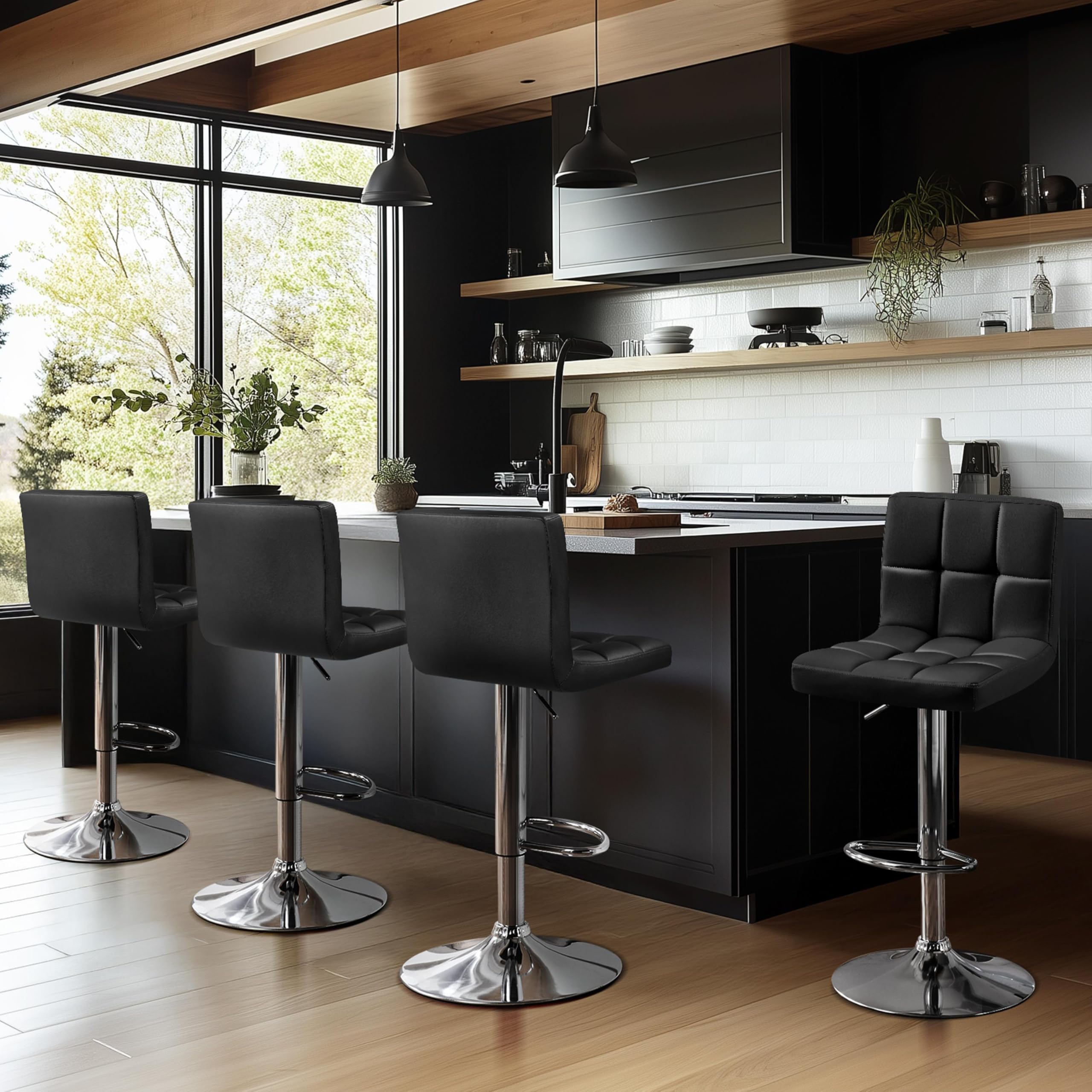 Modern Adjustable Bar Stools,  - Home Bar Stools 评论和价格