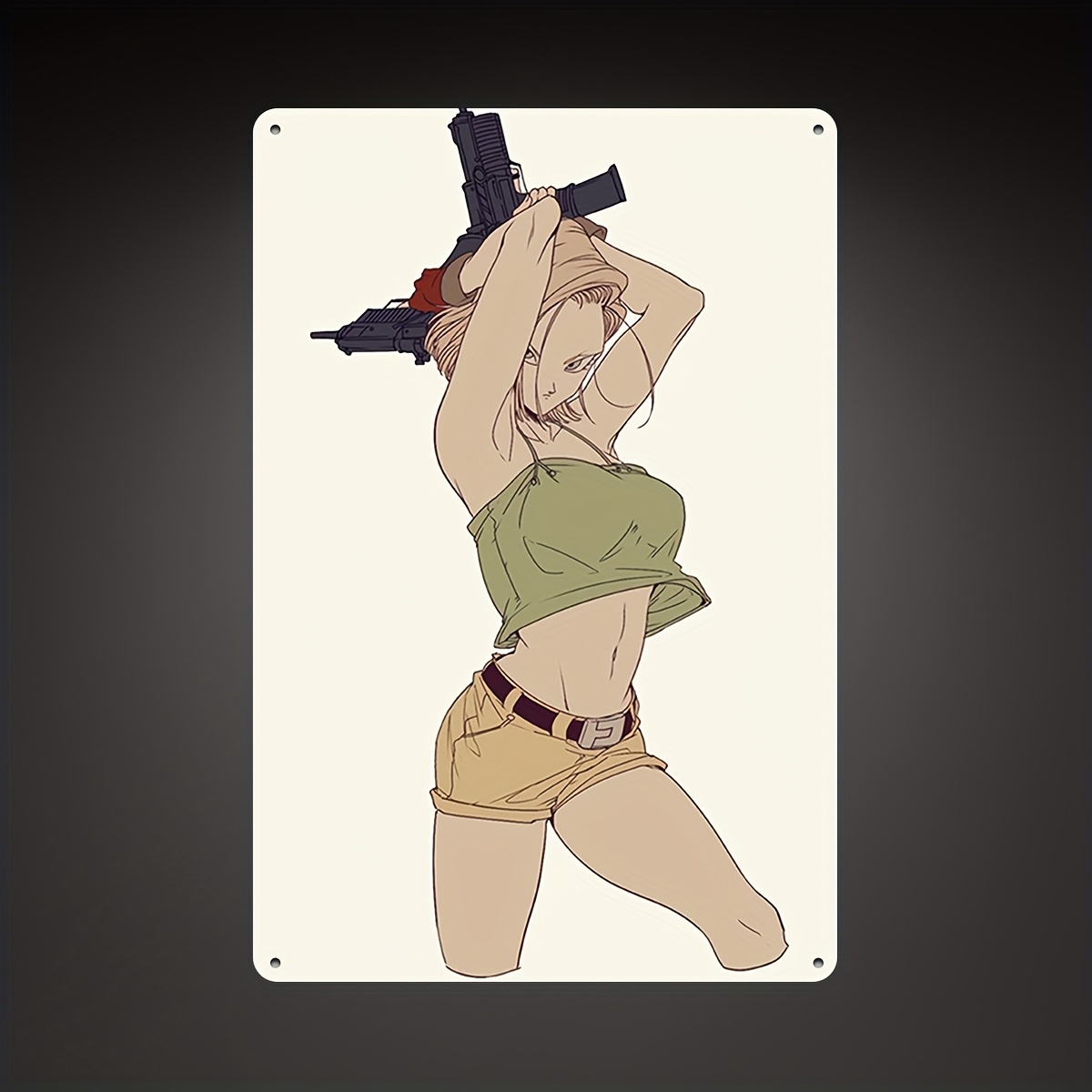 Android 18 Anime Girl Metal Wa - Home Bar Android 评论和价格