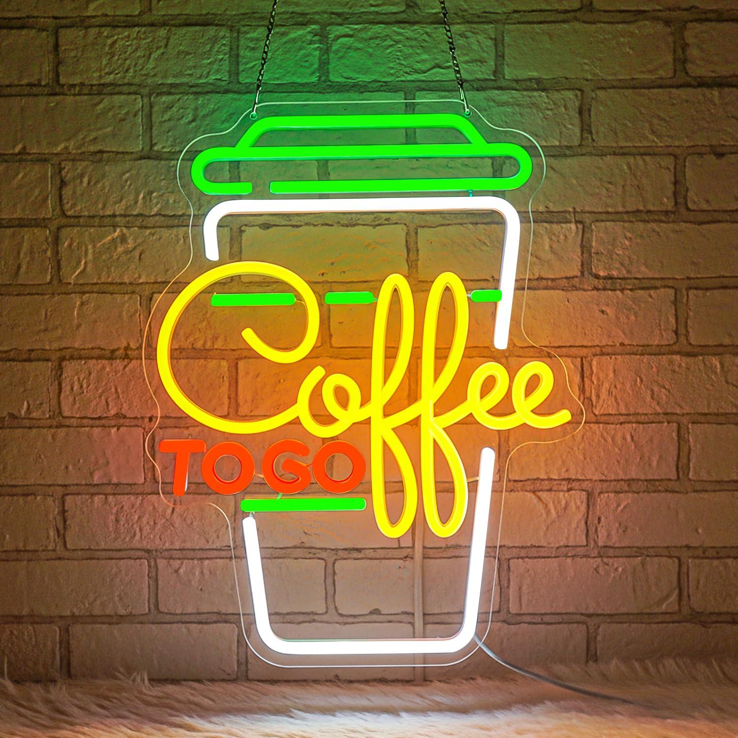 Coffee Neon Sign USB Dimmable  - Home Bar And Coffee 评论和价格