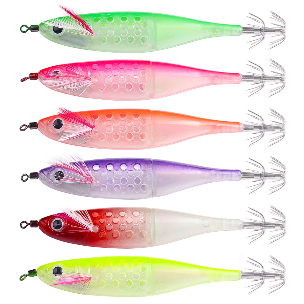 Glow In The Dark Squid Bait Eg - Jigger Double Sided 评论和价格