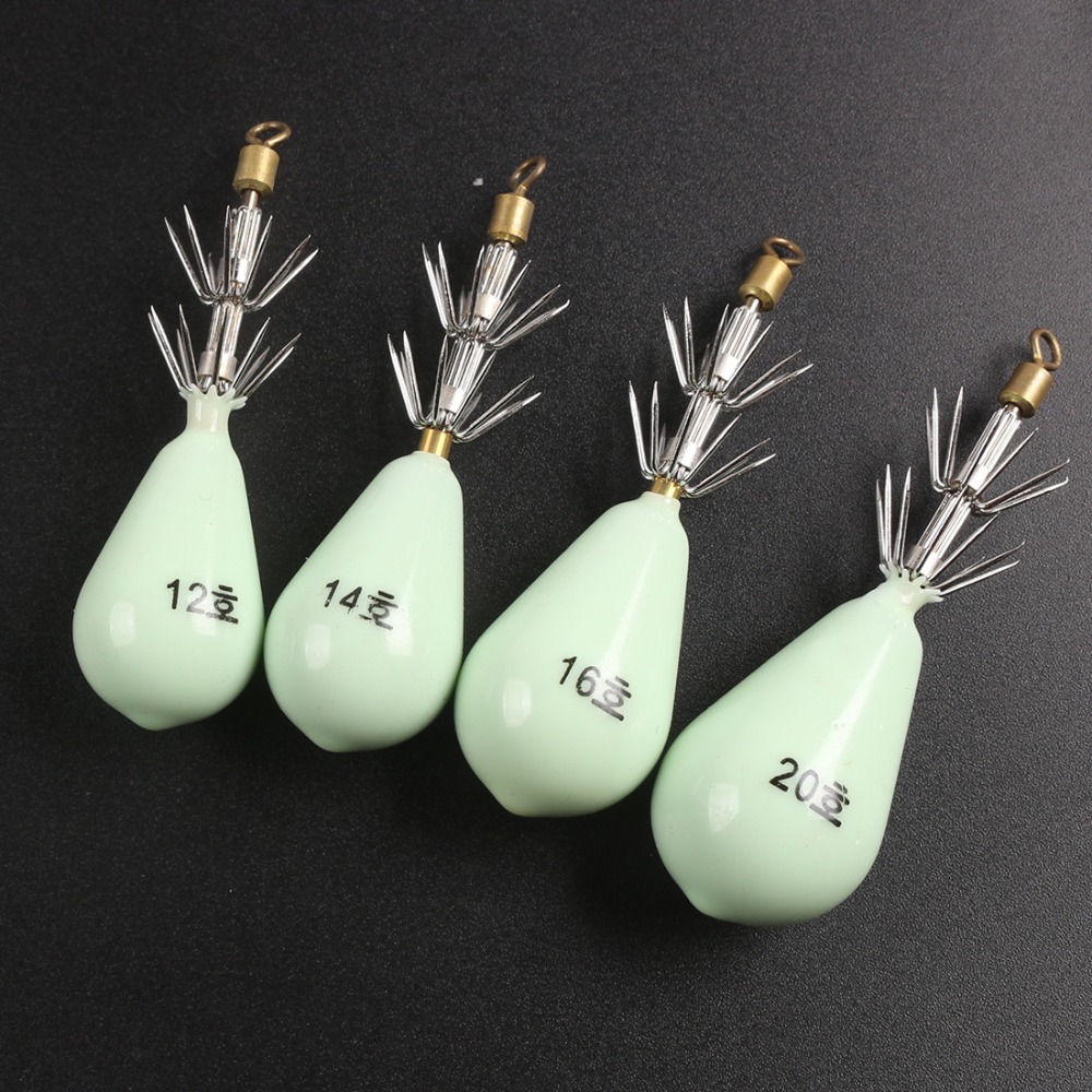 Luminous Squid Jig Lure Lead W - Jigger Double Sided 评论和价格