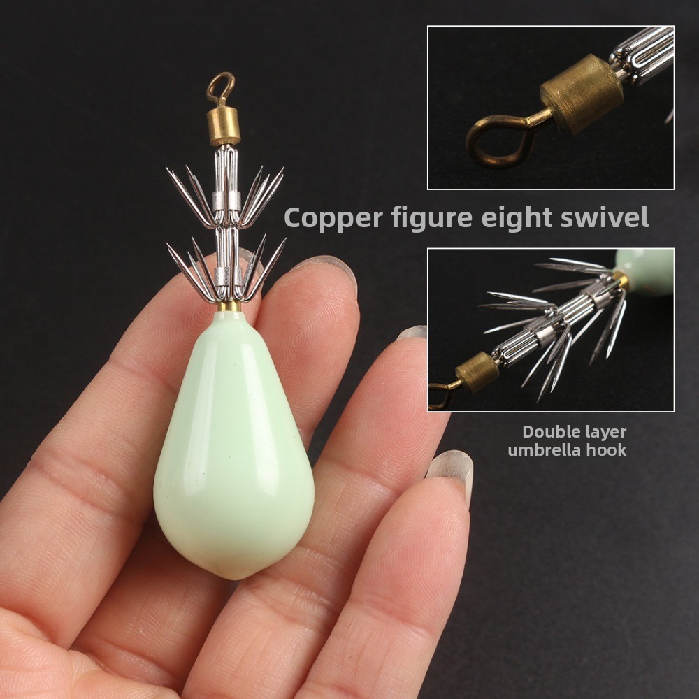 Luminous Squid Jig Lure Lead W - Jigger Double Sided 评论和价格